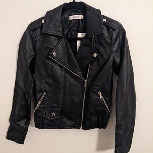 Vegan Leather Moto Jacket